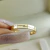 Alianças de Casamento em Ouro 18k Reta Detalhe Semi Anatômica 3mm e Diamante - CASA SÃO PAULO
