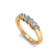Meia Aliança 80 pontos de Diamantes em Ouro Amarelo 18k - St-Barth