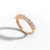 Meia Aliança Ouro Branco 18K 0,90 Ct de Moissanitas - comprar online