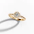 Anel Ternura Ouro Branco 18K e Moissanitas - loja online