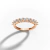 Meia Aliança Ouro Branco 18K 0,90 Ct de Moissanitas - loja online