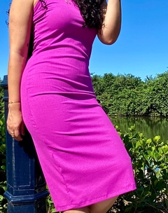 Vestido Tatiane - Fúcsia - Camila Butique