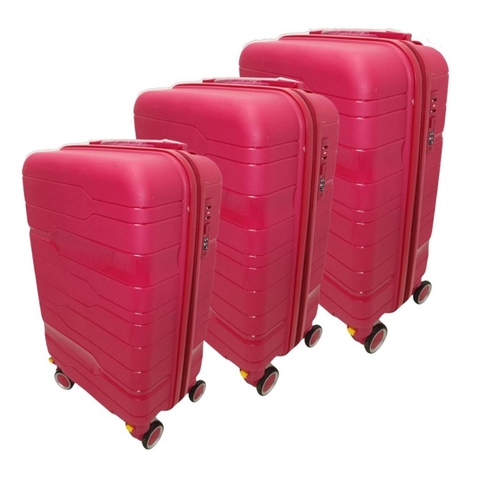 Kit 3 Malas: Bordo + Média + Grande POLIPROPILENO Maldivas Sul