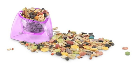 Comedouro Mundo Roedor Mini Potinho Para Gaiola De Hamster - Rosa