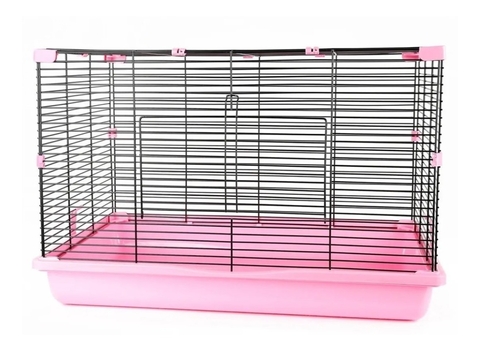 Gaiola Hamster Mundo Roedor Criativa Grande Customizável - Rosa