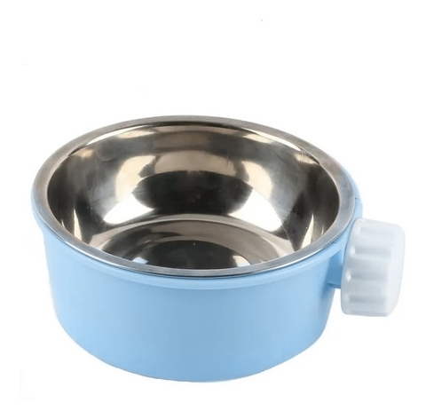 Comedouro Para Gaiola De Hamster Mundo Roedor Stuck Feeder - Azul
