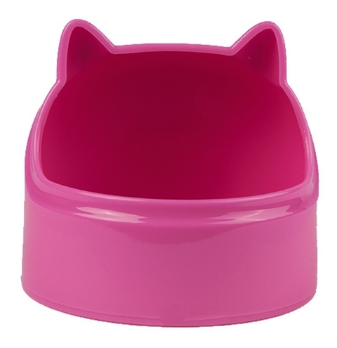 Comedouro Alimentador Pequeno Cabeça Mundo Roedor P Gaiolas - Rosa