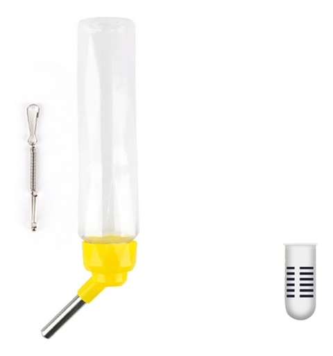 Bebedouro Com Filtro 125 ml Mundo Roedor Para Hamster - Amarelo