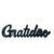 Palavra Gratidão 3D
