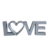 Palavra Love Deitado