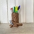 Mini tronco de arvore com machado - comprar online