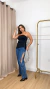 Blusa Alongada Assimétrica na internet