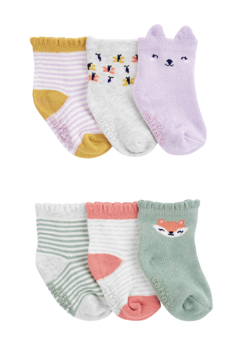 Kit 6 pares de meias Carter’s