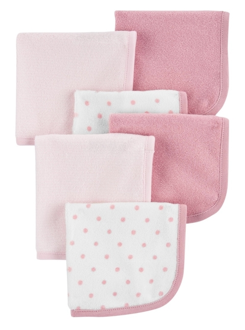 Kit 6 toalhinhas de boca Carter’s