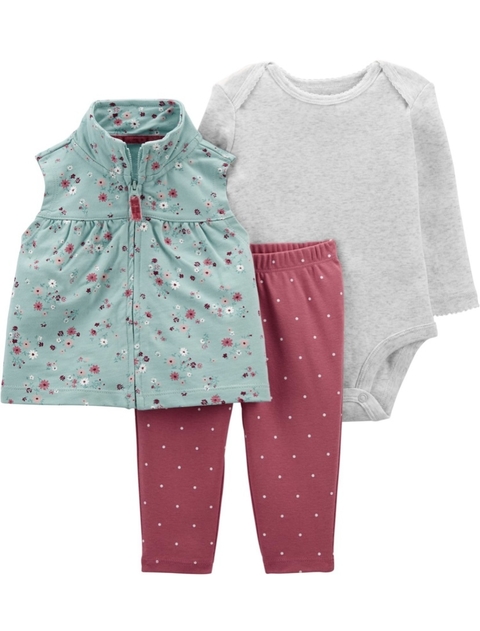 Conjunto colete 3 peças Carter’s
