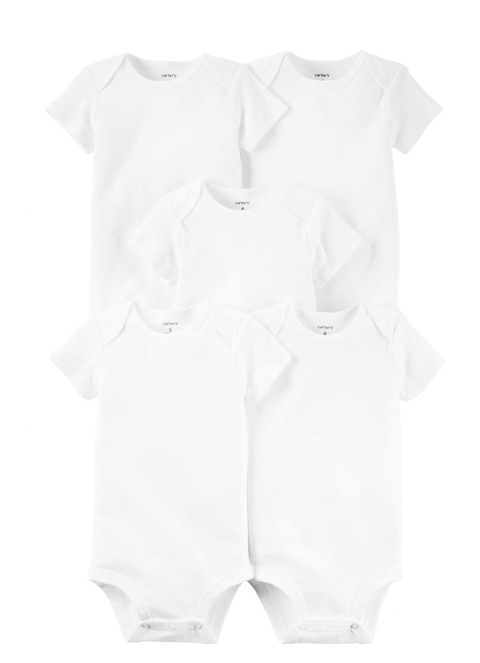 Kit Body branco manga curta