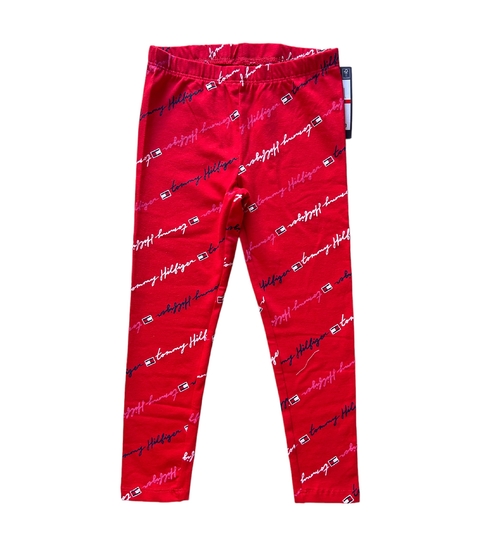 Calça legging vermelha