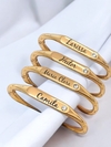 Bracelete Personalizado com Nome Banhado em Ouro 18k - comprar online
