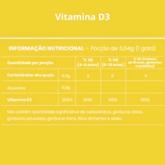 Vitamina D3 - Suplemento Alimentar Em Gotas - 30ml Yosen - comprar online