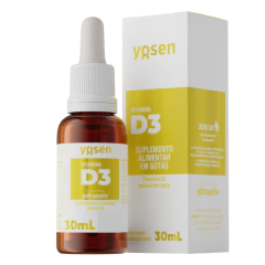 Vitamina D3 - Suplemento Alimentar Em Gotas - 30ml Yosen