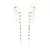 BRINCO EARCHAIN FORMAS CRISTAL - BANHO OURO 18K en internet