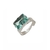 ANEL CRISTAL RETANGULAR - VERDE CLARO