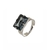 ANEL CRISTAL RETANGULAR - BLACK DIAMOND
