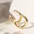 BRINCO ARGOLA LISA 7MM - BANHO OURO 18K - Andaz Acessórios 