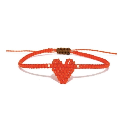 PULSEIRA MIYUKI CORAÇÃO LARANJA - comprar online