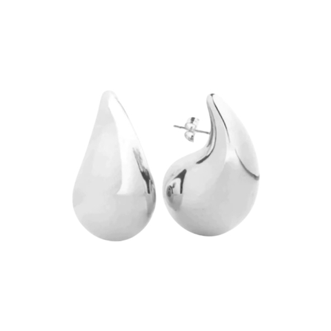 BRINCO GOTA LISO - BANHO PRATA - comprar online