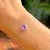 PULSEIRA CORAÇÃO FUSION AMETISTA - PRATA 925 na internet