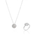 CONJUNTO DISCO MADREPÉROLA CRAVEJADO - BANHO RÓDIO BRANCO - comprar online