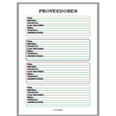 PROVEEDORES A4