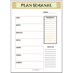 REPUESTO PLANNER SEMANAL A4 - comprar online