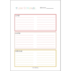 REPUESTO PLANNER SEMANAL A5 en internet