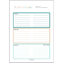 REPUESTO PLANNER SEMANAL A4 - Yo papel