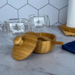 Açucareiro de Bambu com colher