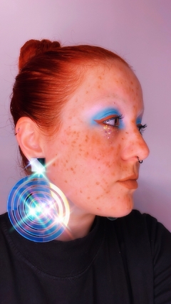 Imagem do brincos spiral iridescente