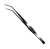 KIT PINÇA CURVA 27CM E TESOURA CURVA 25CM - OCEAN TECH - Rei dos Aquários