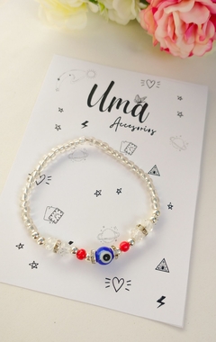 Pulseras transparente con ojo turco en internet