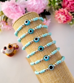 Pulsera Ojo Turco Cielo