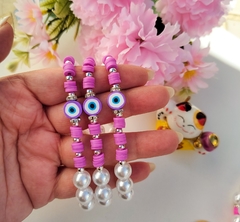 Pulsera Mica (fimu lila)