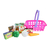 Cesta Supermercado Brinquedo com Frutas - Trending Store