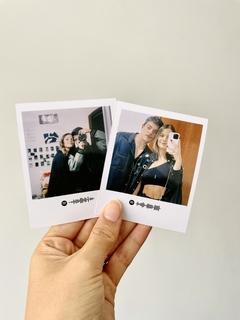Foto Polaroid com Código Spotify ou QR Code