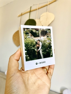 Polaroid de Mesa QR Code ou Código Spotify