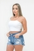 CROPPED FAIXA DUPLA COM ALÇA - BRANCO