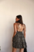Vestido Reto Floral Preto Manu - comprar online