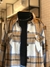 Camisa Xadrez Flanela Branco e Café - loja online