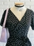 Vestido Envelope Poá Midi - comprar online