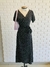 Vestido Envelope Poá Midi